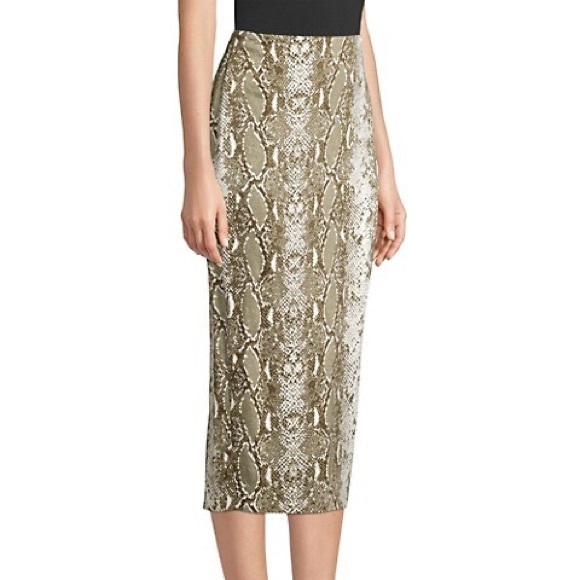 Diane Von Furstenber Snake Print Skirt - Picture 3 of 8